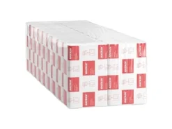 Handduksark Katrin Non-Stop Z-fold 2-lagers L24.0xW20.6xD8.5cm Nyfiber Vit,18 pk x 150 st/krt