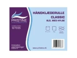 Handduksrulle Pristine Classic 196mm x 240m 1-lagig med hylsa blå,6 rl/krt