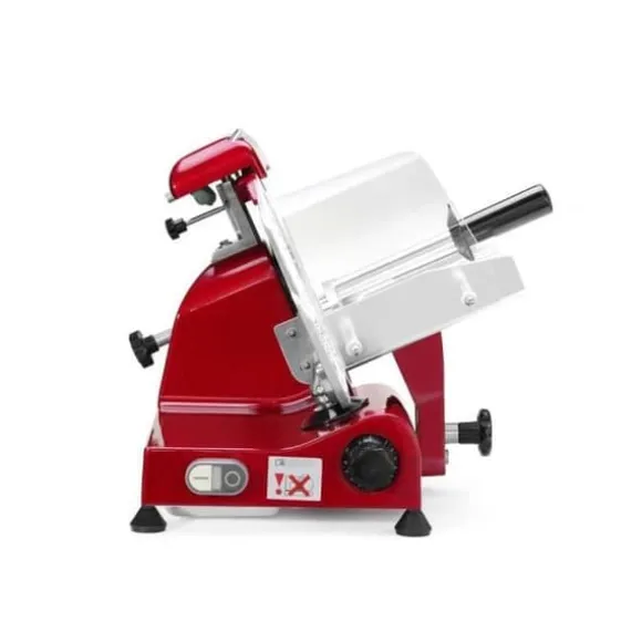 HENDI Elektrisk skivemaskin, multifunktionell, blad Ø 250mm, 220-240V, 320W, röd, aluminium, rostfritt stål