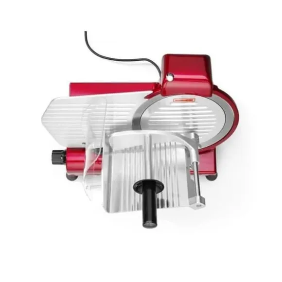 HENDI Elektrisk skivemaskin, multifunktionell, blad Ø 250mm, 220-240V, 320W, röd, aluminium, rostfritt stål