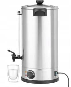 HENDI Vattenkokare 20L, 2250W, Rostfritt Stål, Automatisk Temperaturhållning