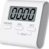 Högljudd digital timer med magnet - För ugn, kök och träning - Lättavläst fyrkantig display