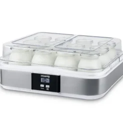 HKoeNIG Yoghurtmaskin - ELY120 - Kapacitet 12 160 ml kannor - Programmerbar upp till 15 timmar - 15 W
