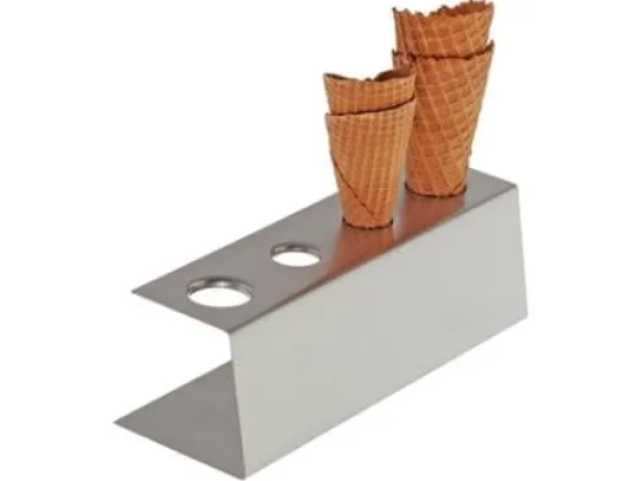 Holder 9.5x27.5x9 cm 4 huller Rustfri stål til Isvaffler