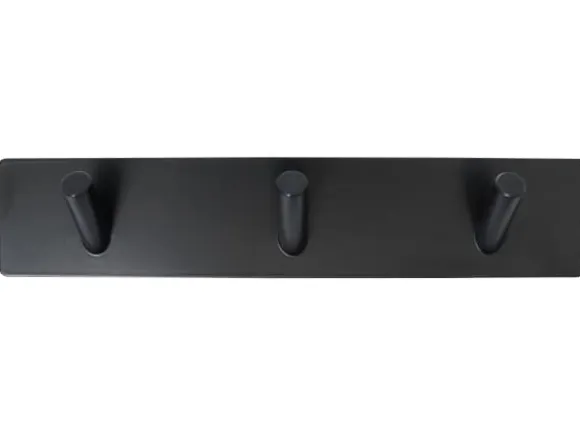 Home>it® självhäftande klädkrok med 3 krokar 20 x 4 cm matt svart