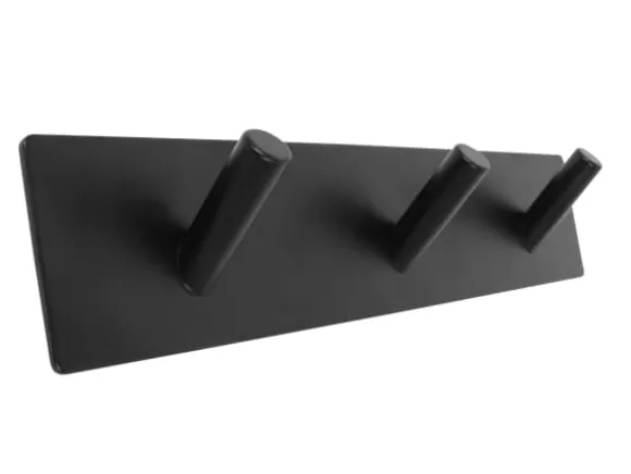 Home>it® självhäftande klädkrok med 3 krokar 20 x 4 cm matt svart