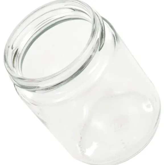 Honungsburkar - Living Syltburkar i glas med vita och röda lock 96 st 230 ml