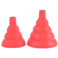 Hopfällbar tratt silikon 2-pack