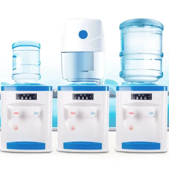 HS-02 vattenautomat, varm & kall, avtagbar universalhållare, för 5–18 L dunk, vit