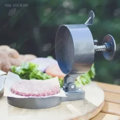 HTBE® Patty Hamburger Press Hushålls Liten Hamburger Machine Hamburger Press Tjocklek Justerbar Patty Press