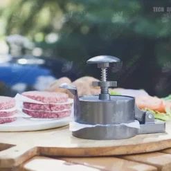 HTBE® TD® Professional Burger Press Hamburger Matlagning Grill Grill Stek Biff Nötkött Köttrestaurang Picknicktillbehör