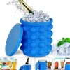 HUHUDAY IS LÅDA Bac agrave Glaccedilons Ice Cube Magic Ice Cube Maker Silikon Ice Cube Hink Ice Cube Form med lock222
