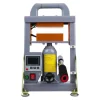 Hydraulisk Värmepressmaskin, Dubbel Värmeplatta, Bärbar Design,grå