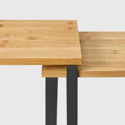 Hylla för köksbänken – 2-pack stapelbara och justerbara hyllor i trä och metall