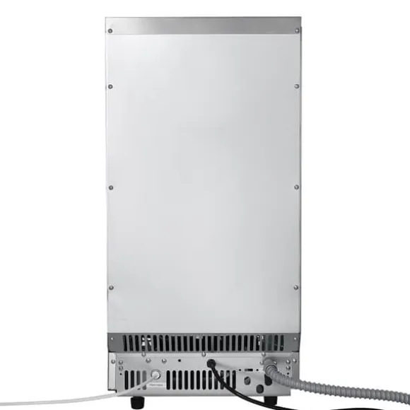 IJsblokjesmachine - Commerciële ijsmachine - Productie 45 kg/dag - Opslag 13 kg - Vrijstaand/onderbouw - Roestvrij staal - Zelfreinigend