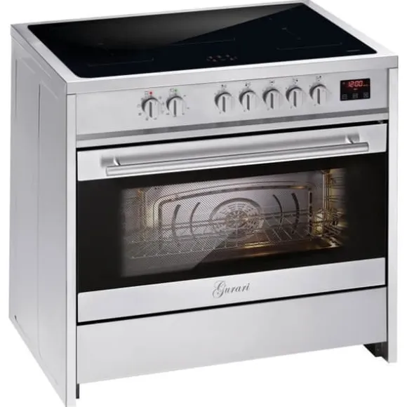 Induktionshäll - GURARI - GCH E 913 X - 90 cm - 5 induktionszoner - XXL Ugn 121L