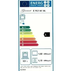 Induktionsspis - GURARI - E 913 RU BL - 90 cm - 5 induktionszoner - XXL ugn 121 L