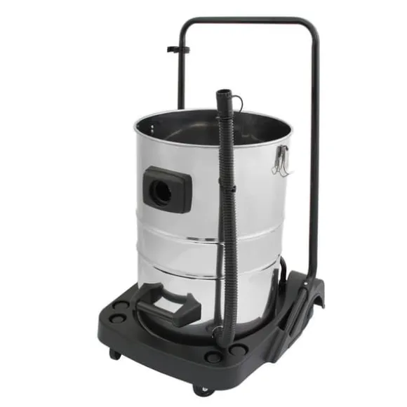 Industriell Dammsugare 80L Vått & Torrt 4 Munstycken Kommersiell Städning 3000W Trippelmotor Rostfritt Stål Tygfilter 1,5 m Slang 9 m Kabel Påslös ell | CDON