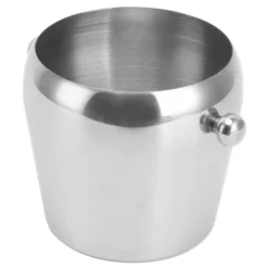 Ishink i rostfritt stål Champagne Ishink Vinkylningshink Dryckesbalja med smidigt handtag för hemmabarer Fester Silver Naken Stor 2L