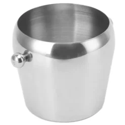 Ishink i rostfritt stål Champagne Ishink Vinkylningshink Dryckesbalja med smidigt handtag för hemmabarer Fester Silver Naken Stor 2L