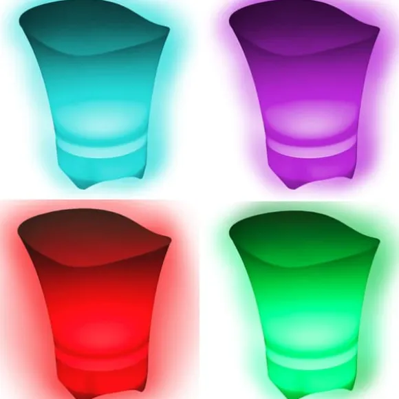 Ishink RGB LED-ljus iskylare 5L för champagne STOR