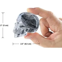 Iskubsform - Panlom® - 3D Skull - Livsmedelsgodkänd silikon - 5 x 6,3 cm - Svart