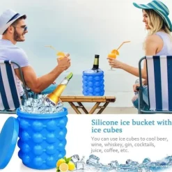Iskuburk - Ej specificerad - Silikonisbucket - Bärbar - Livsmedelssäker - BPA-fri