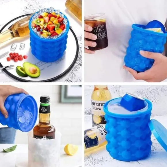 Iskuburk - Ej specificerad - Silikonisbucket - Bärbar - Livsmedelssäker - BPA-fri