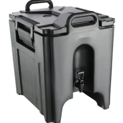 Isolerad dryckesdispenser, 10 gallon, livsmedelsklassad LL9450UP för varma/kalla drycker, termisk med tvåstegs kranhandtag.
