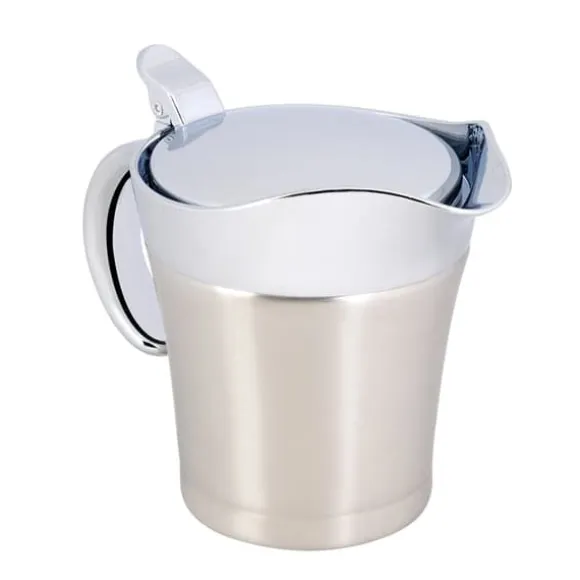 Isolerad såsbåt i rostfritt stål - dubbelvägg, termisk, 450 ml (liten)