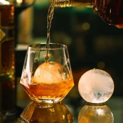 Ispress 2,1/53mm, Ispresskit för Whiskey, Skapa perfekta isbollar, rostfritt stål, idealisk för drinkar, enkel att använda