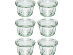 Jata WECK Muffinburk med rund kant 165 ml Uppsättning 6