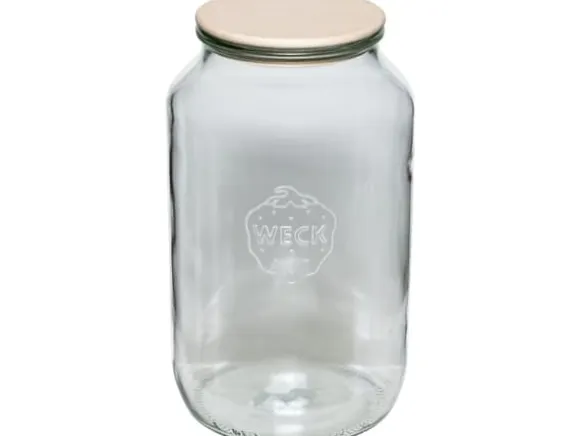 Jata WECK Round Rim Jar 3l with Wooden Lid