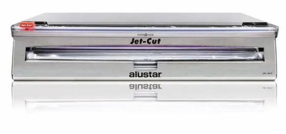 Jet-cut - 296 - Påfyllningssystem för matfilmer i rostfritt stål 45 cm, med 500 m film + 70 m Alustar-film