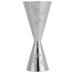Jigger Rostfritt Stål Blad Stripe Double Head Cocktail Bartending Jigger Cup för Bar 30ml 60ml