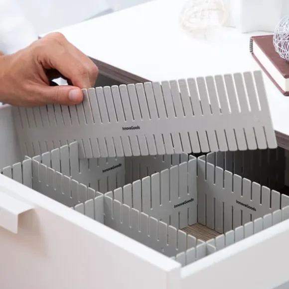 Justerbar lådorganisatör med 16 delar och flexibel design