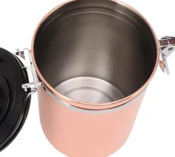 Kaffekanna, lufttät förvaringsburk för kaffe, aromaterapiburk i rostfritt stål, kaffekanna, vakuumkanna, kaffebönpulver, te, nötter, kakao (1,8L)