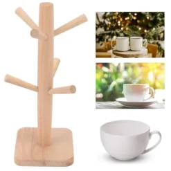Kaffekopphållare Bok Furrow Design i Bulk Muggträd Koppförvaringsställ för Kök Hem
