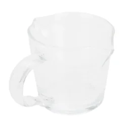 Kaffekopp med dubbla pipar Skala Handgjord mätkopp i borosilikatglas 70ml