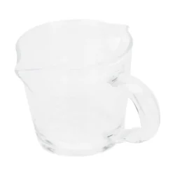 Kaffekopp med dubbla pipar Skala Handgjord mätkopp i borosilikatglas 70ml