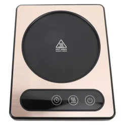 Kaffekoppsvärmare 36W Touch Control 12h Timing Smart Kaffemugg Värmare för Kaffe Dryck Mjölk Te Varm Choklad Guld EU-kontakt 220V