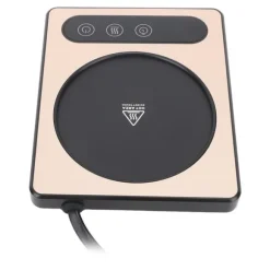 Kaffekoppsvärmare 36W Touch Control 12h Timing Smart Kaffemugg Värmare för Kaffe Dryck Mjölk Te Varm Choklad Guld EU-kontakt 220V