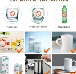 Kaffekoppvärmare, elektrisk koppvärmare med 3 justerbara temperaturnivåer (upp till 149℉) och automatisk avstängningsfunktion, elektrisk dryckesvärmar | CDON