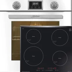 Kaiser Four Set EH 6326 W+KCT 6705 FI, Fyr elektrisk, Autonom, 79L+induktionshäll 60 cm