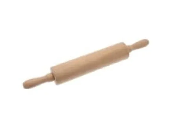 Kakrulle med metallskaft bokträ 43cm bred