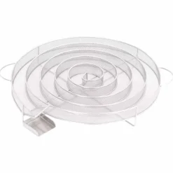 Kallröksgenerator i rostfritt stål - Rökning av kött, fisk, ost | Diameter: 33,5 cm | Färg: Silver
