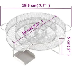 Kallröksgenerator i rostfritt stål - Rökning av fisk, kött & grönsaker | Diameter: 19,5 cm