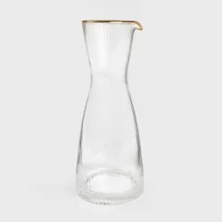 Karaff | LYNN | räfflad med guldkant | 1 l | 892108