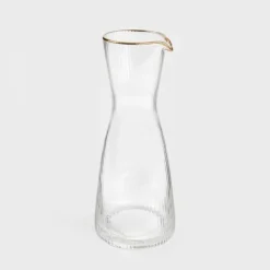 Karaff | LYNN | räfflad med guldkant | 1 l | 892108