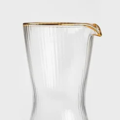Karaff | LYNN | räfflad med guldkant | 1 l | 892108